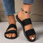 Damen Komfortable und modische Riemen-Sandalen mit strukturiertem Obermaterial R&B