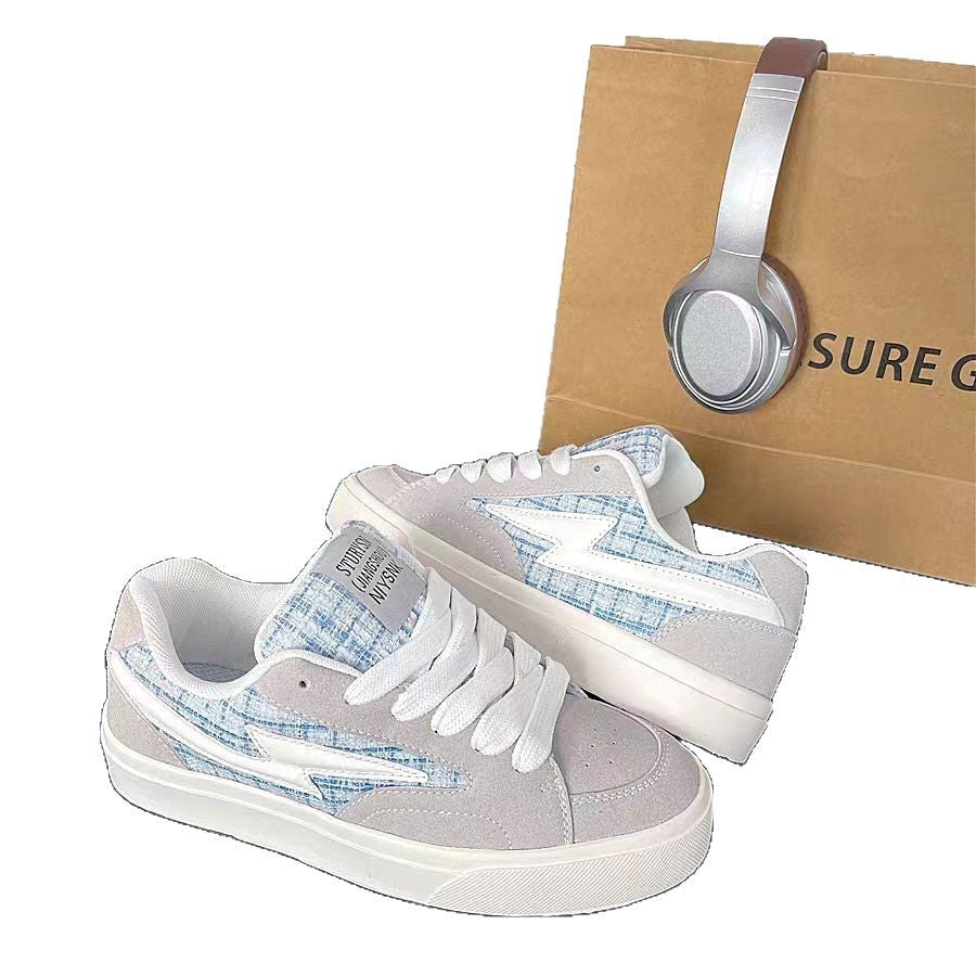 Damen Sneakers im lässigen Retro-Design mit atmungsaktiver Mesh-Oberfläche und dämpfender Sohle R&B