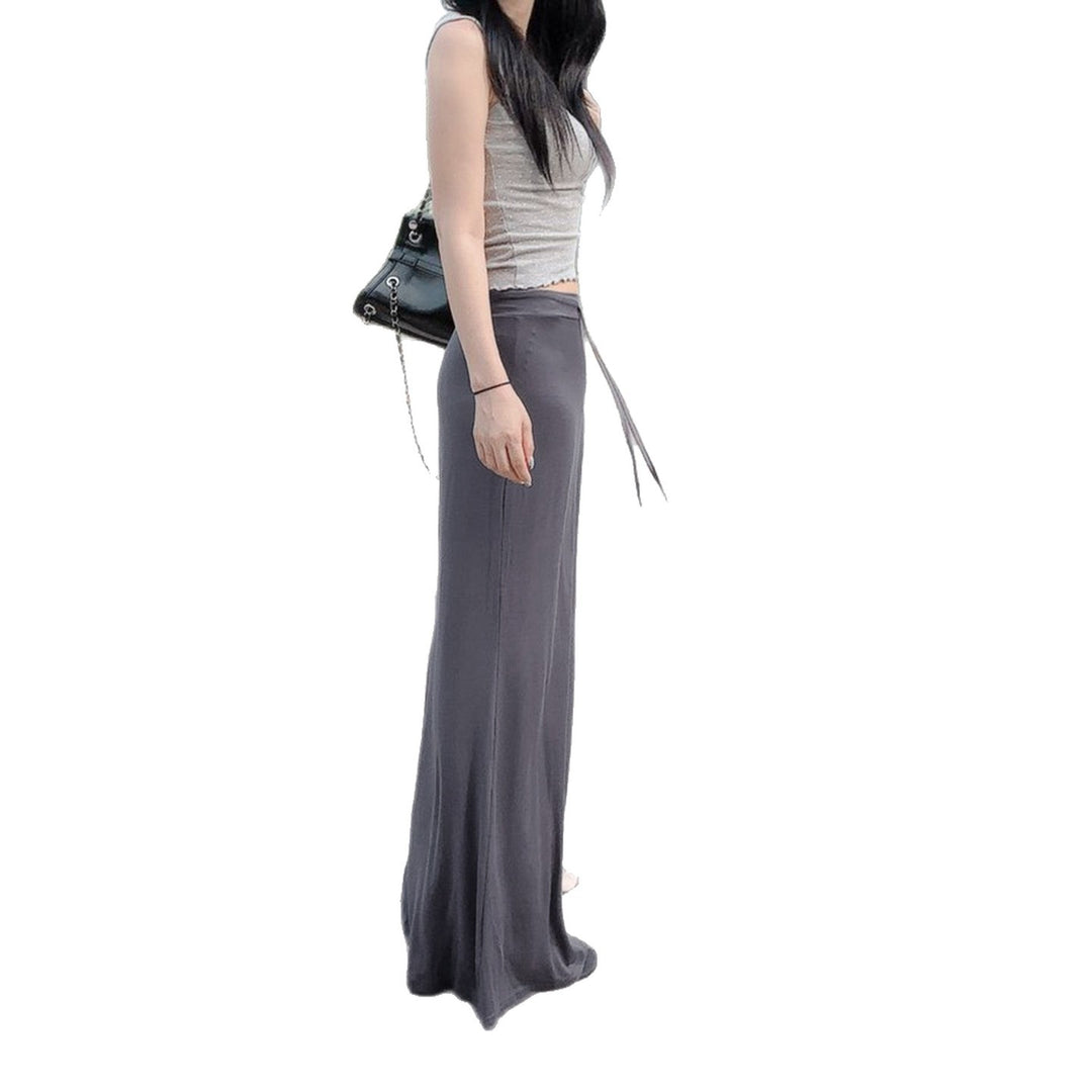 Damen Maxi-Rock mit fließendem Saum und verstellbarem Bindegürtel R&B