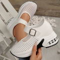 Damen Sportliche Sneakers mit atmungsaktivem Netzdesign und verstellbarem Riemen