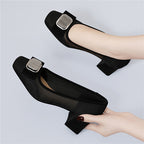 Damen elegante Ballerinas mit modischem Schmuckdetail R&B