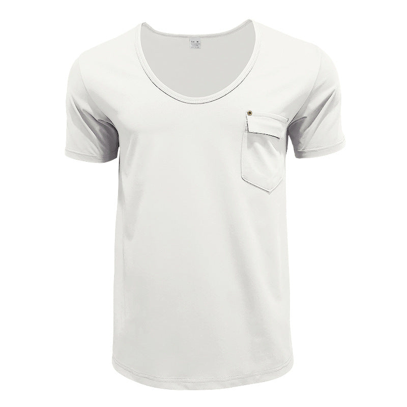 R&B | T-Shirt mit V-Ausschnitt in Übergröße
