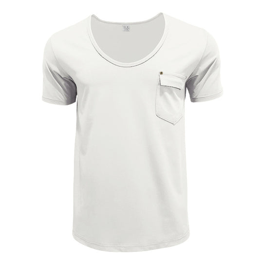 R&B | T-Shirt mit V-Ausschnitt in Übergröße
