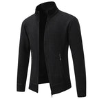 Herren leichte Strickjacke mit modernem Zipper und sportlichem Design
