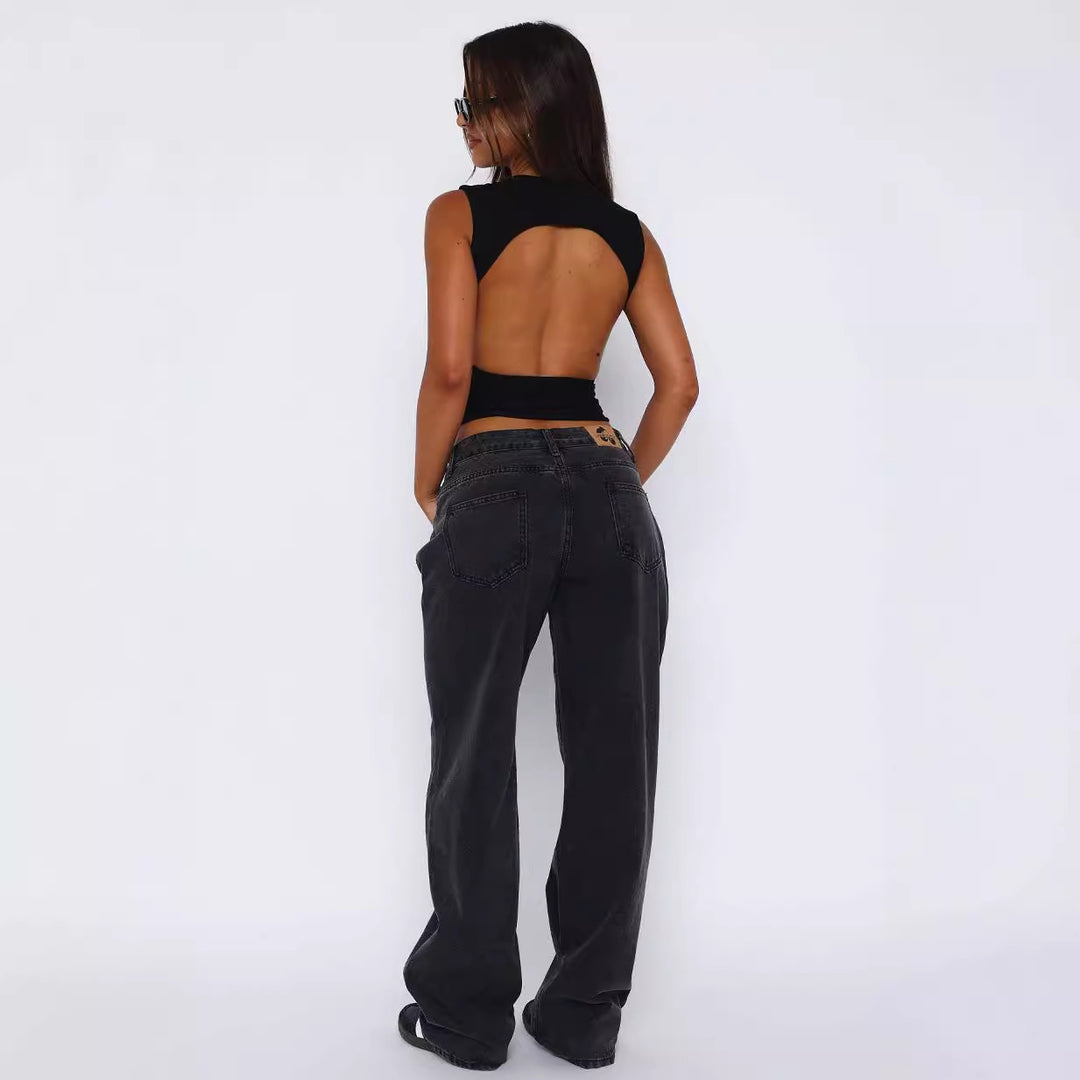 Damen figurbetontes Top R&B