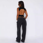 Damen figurbetontes Top R&B