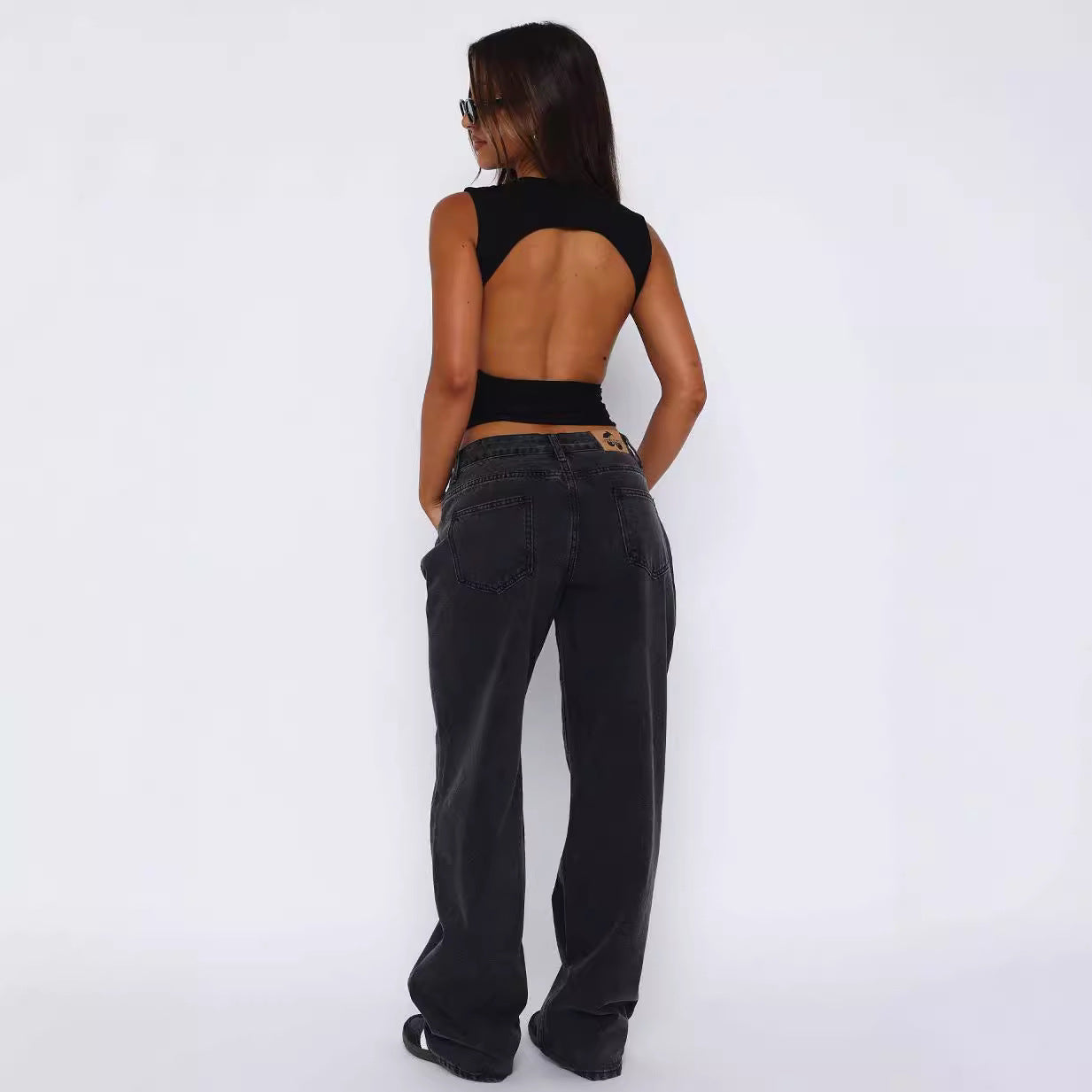 Damen figurbetontes Top R&B