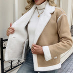 Damen Übergangsjacke mit gefüttertem Kragen und seitlichen Taschen R&B