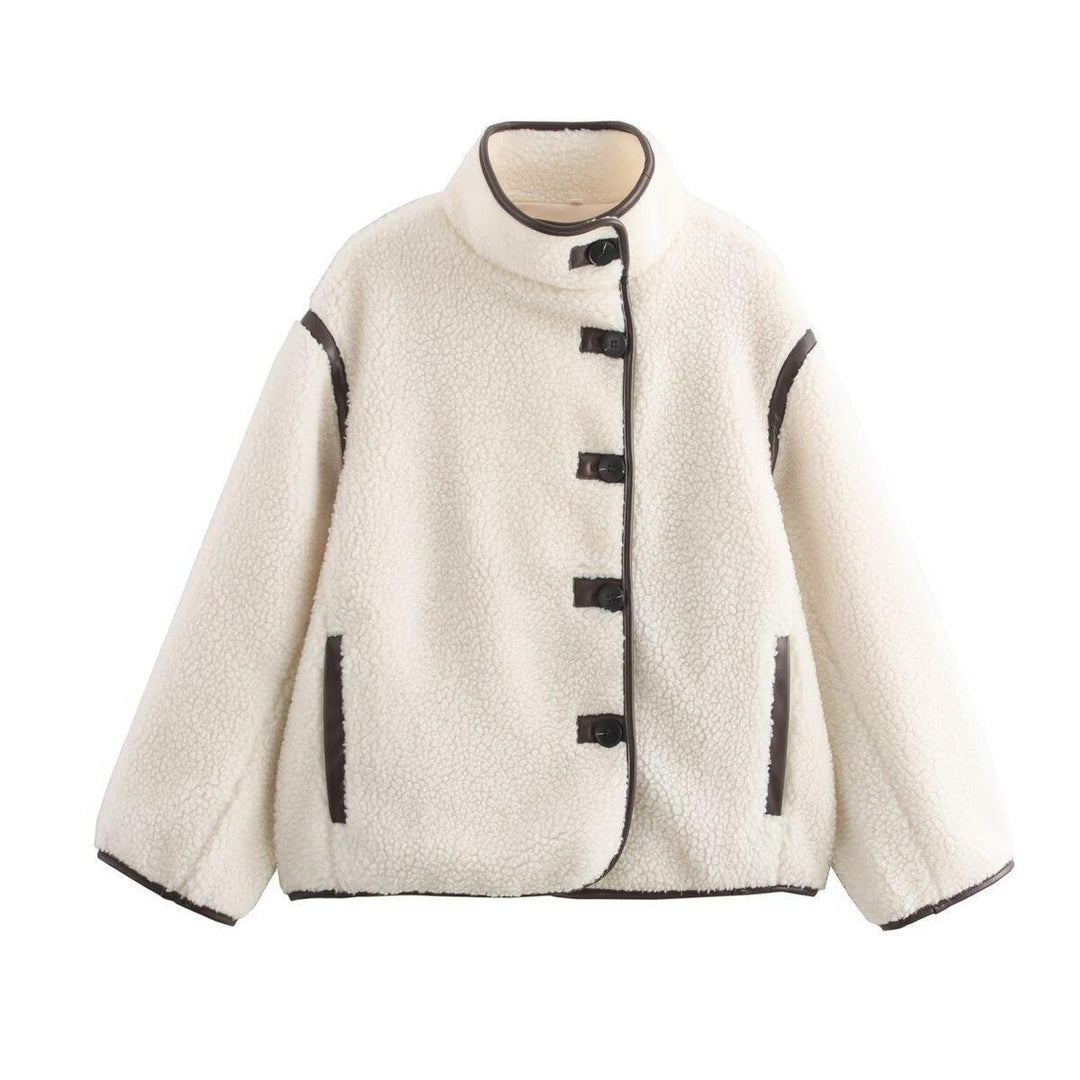 Damen fleecegefütterte Übergangsjacke mit hohem Kragen und praktischen Taschen R&B