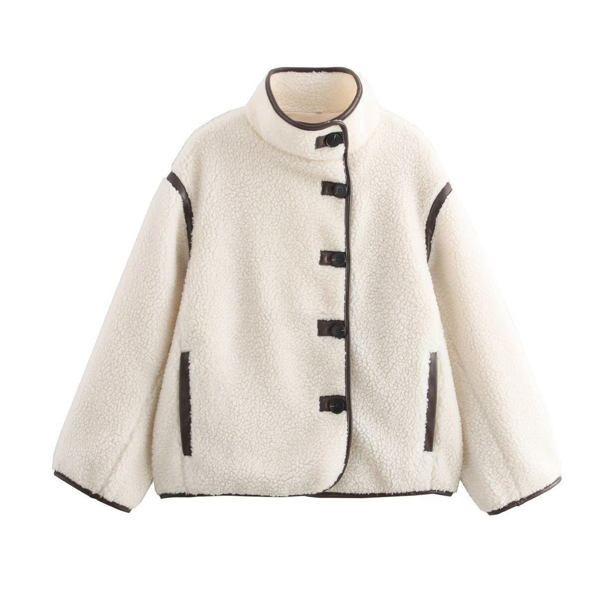 Damen fleecegefütterte Übergangsjacke mit hohem Kragen und praktischen Taschen R&B