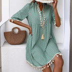 Damen Sommerkleid mit modischem Muster R&B