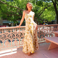 Damen Maxikleid mit floralem Muster R&B