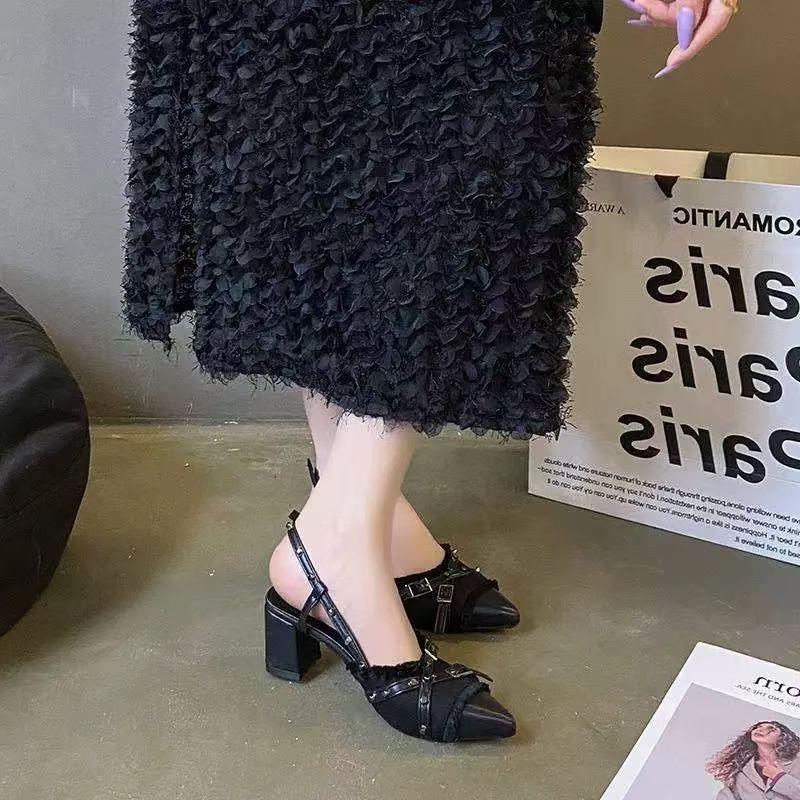 Damen Slingback Pumps mit dekorativen Riemchen und modernem Design R&B