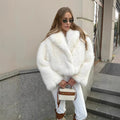 Damen Oversized Kunstfelljacke R&B