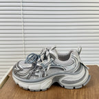 Damen Sportliche Laufschuhe mit atmungsaktiver Mesh-Oberfläche und dämpfender Sohle R&B
