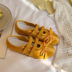 Damen bequeme und elegante Hausschläppchen mit dekorativen Schleifen R&B