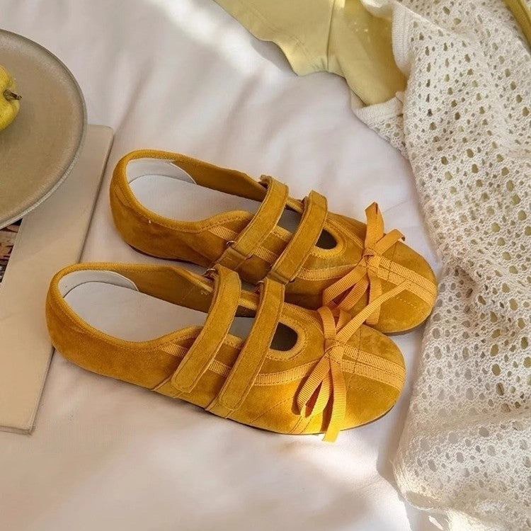 Damen bequeme und elegante Hausschläppchen mit dekorativen Schleifen R&B