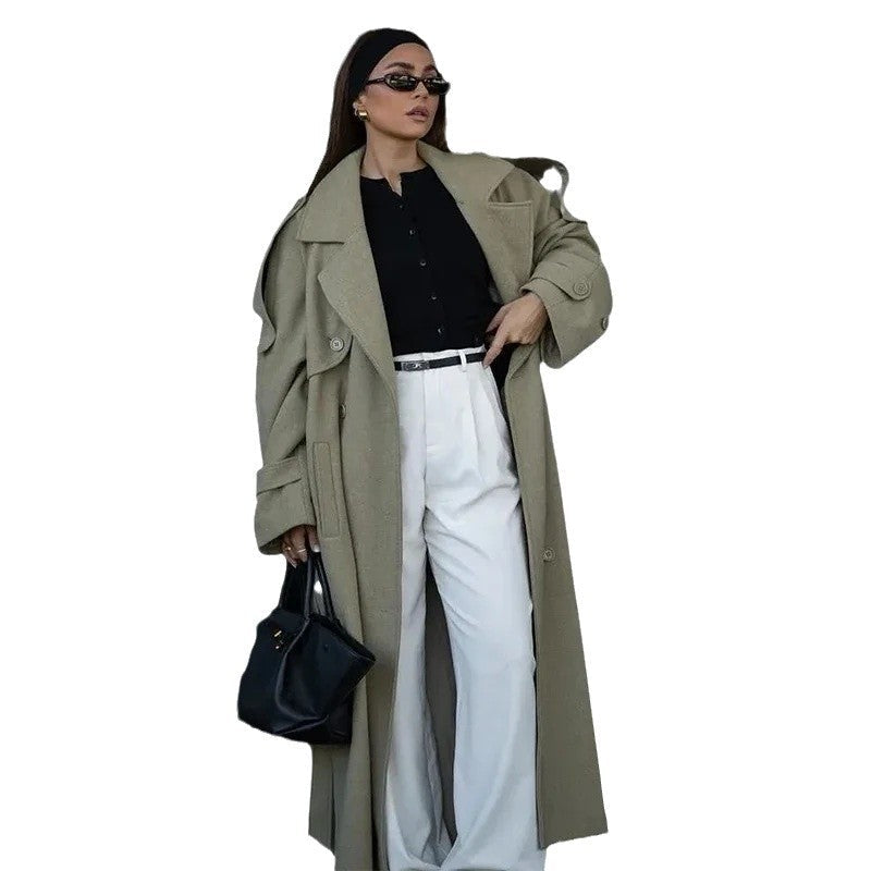 Damen Federgewicht Oversize-Mantel R&B