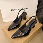 Damen Slingback-Pumps mit elegantem Design und stilvollem Blockabsatz