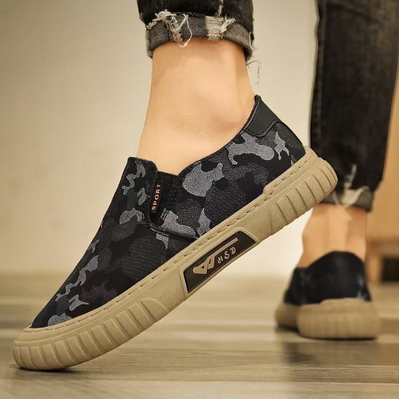 Damen Freizeit Slip-On Schuhe mit bequemem Fußbett und rutschfester Sohle