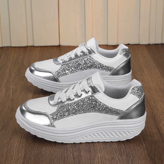 Damen Glitzernde Sneakers mit dämpfender Sohle R&B