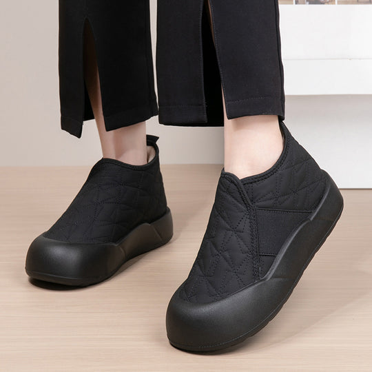 Damen Gemütliche Fleece gefütterte Slip-On Schuhe R&B