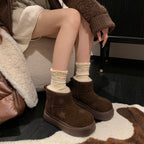 Damen trendige Winterstiefel mit komfortabler Sohle und dekorativen Sternen R&B