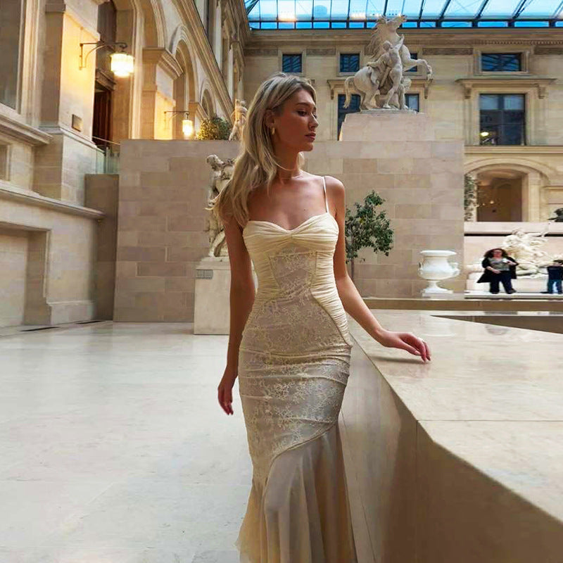 Damen Elegantes Wickelkleid mit Raffungen und asymmetrischem Rock R&B