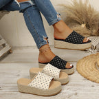 Damen Wedge-Sandaletten mit gepolstertem Fußbett R&B