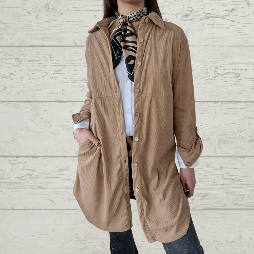 Damen Oversized Hemdkleid mit klassischem Karomuster R&B
