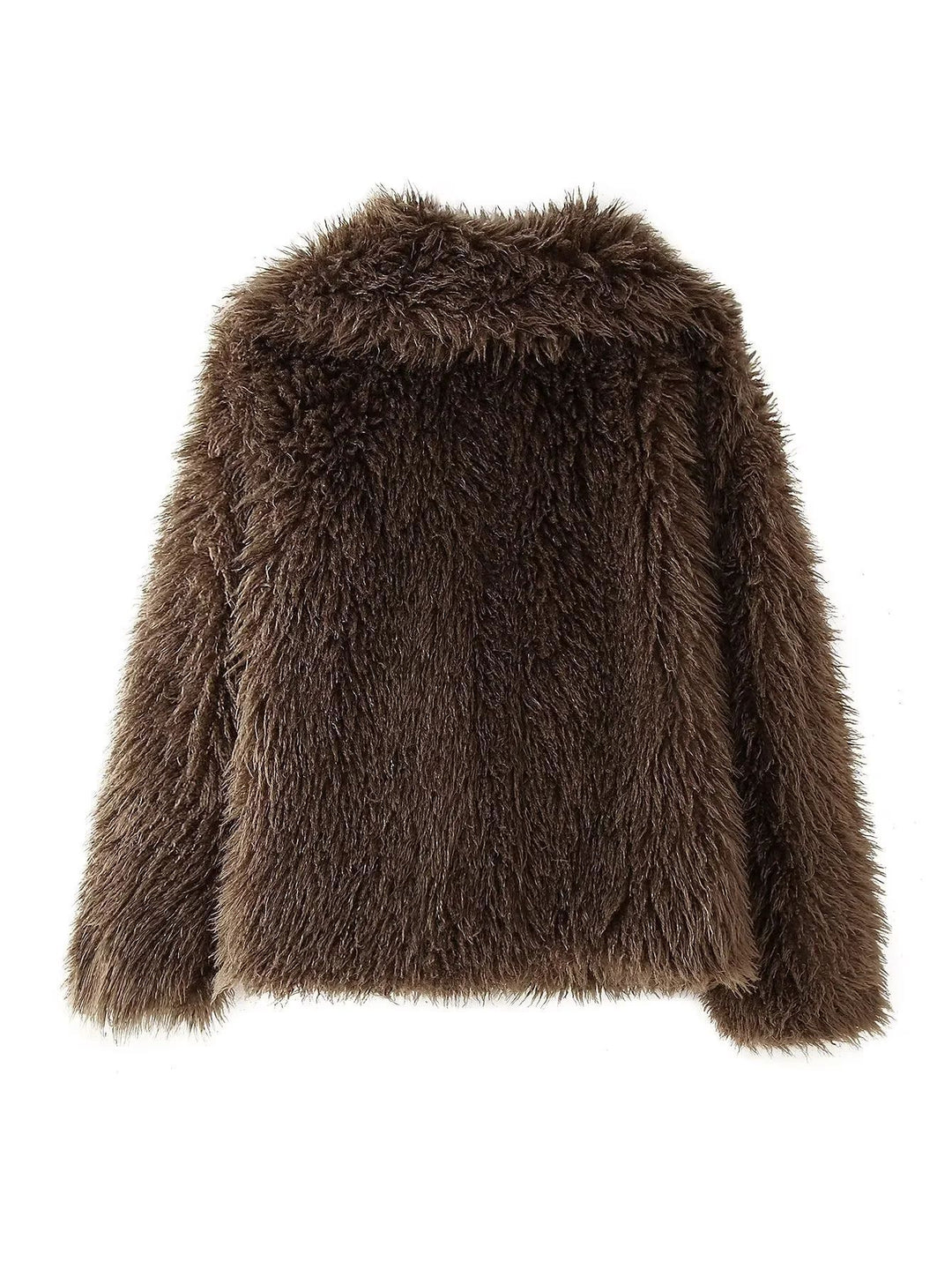 Damen Kuschelige Fleecejacke mit großzügigem Kragen und weichem Innenfutter R&B