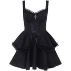 Damen Neckholder Minikleid mit Rüschendetails und elegantem Design R&B