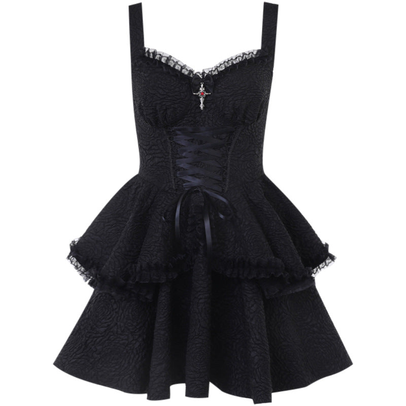 Damen Neckholder Minikleid mit Rüschendetails und elegantem Design R&B