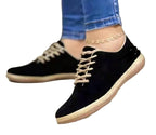 Damen Freizeit Sneakers mit hochwertiger Wildleder-Oberfläche und rutschfester Sohle R&B