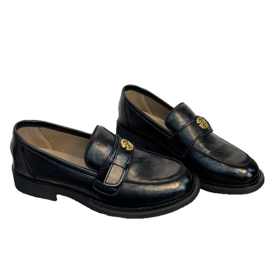 Damen Elegante Mokassins aus hochwertigem Leder mit dekorativem Schnallenverschluss R&B