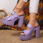 Damen Plateau Sandalen R&B