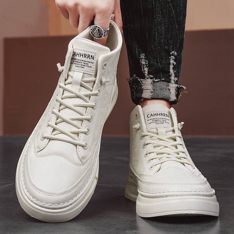 Damen Modische High-Top Sneakers mit atmungsaktiver Oberflächenstruktur R&B