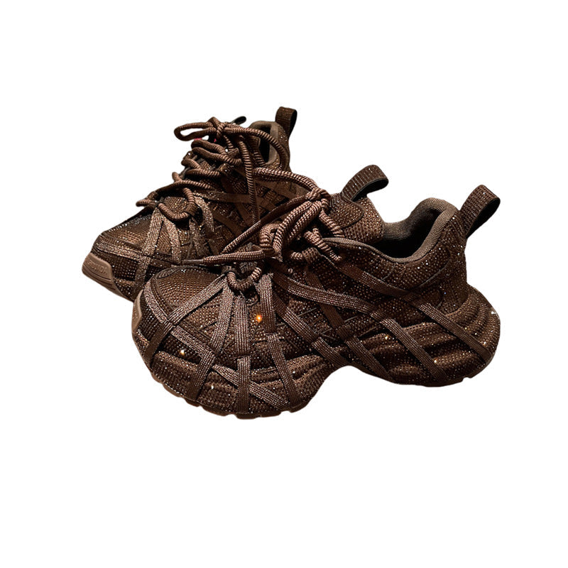Damen modische Sneakers mit innovativem Textil-Design R&B