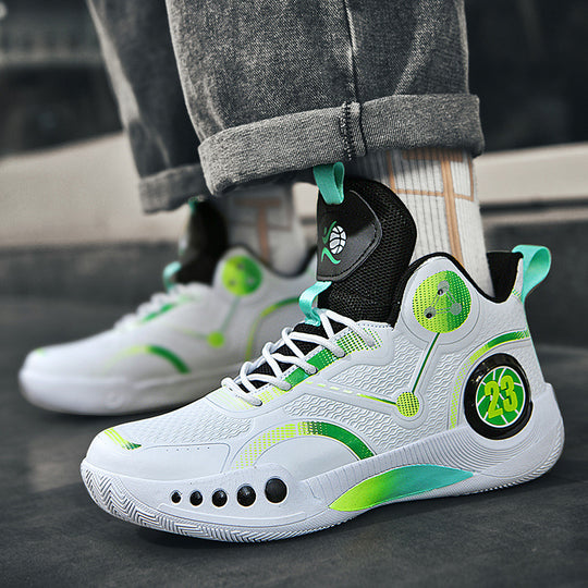 Damen Sportliche Basketball-Schuhe mit atmungsaktiver Mesh-Oberfläche und stabiler Dämpfung R&B