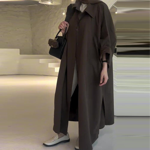 R&B | Lange Oversize Avec Coupe Droite für Frauen Ideal für Den Winter