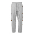 Herren modische Designerhose mit Knopfleiste und verstellbarem Bund R&B