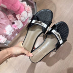 Damen Komfortable Slipper mit Glanzdetails R&B