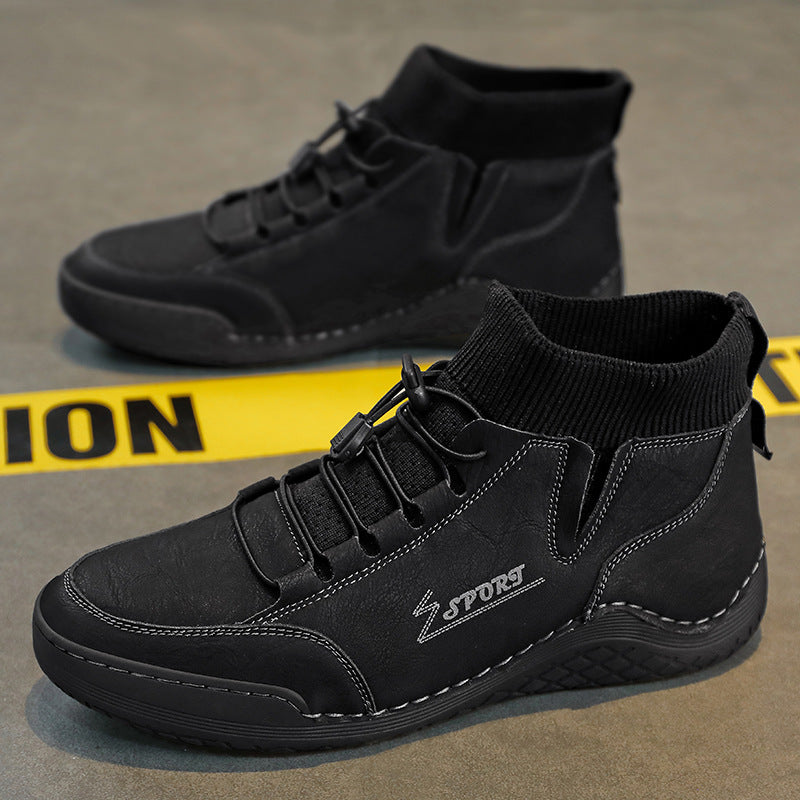 Herren Sportliche Winter-Wanderstiefel mit elastischem Knöchelbereich R&B