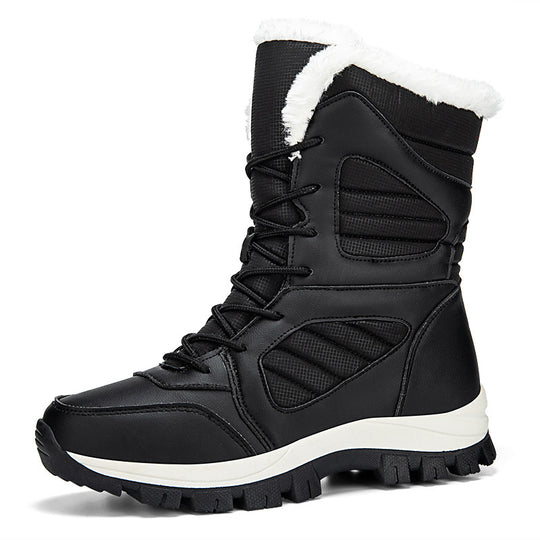 Damen Warm gefütterte Winterstiefel mit rutschfester Gummisohle R&B