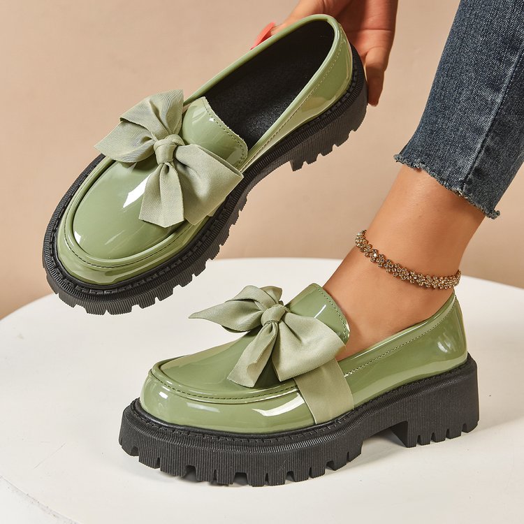 Damen Elegante Slipper mit dekorativer Schleifenverzierung und rutschfester Sohle R&B