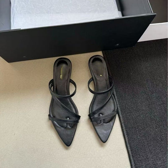 Damen elegante Slingback Sandalen mit v-förmiger Zehenpartie R&B