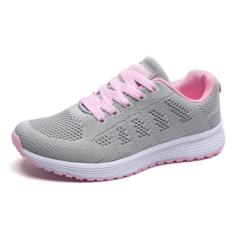 Damen Sportliche Laufschuhe mit atmungsaktiver Oberflächenstruktur und dynamischer Dämpfung R&B