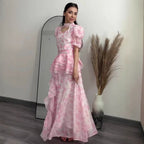 Damen Elegantes und verspieltes Blumenkleid R&B