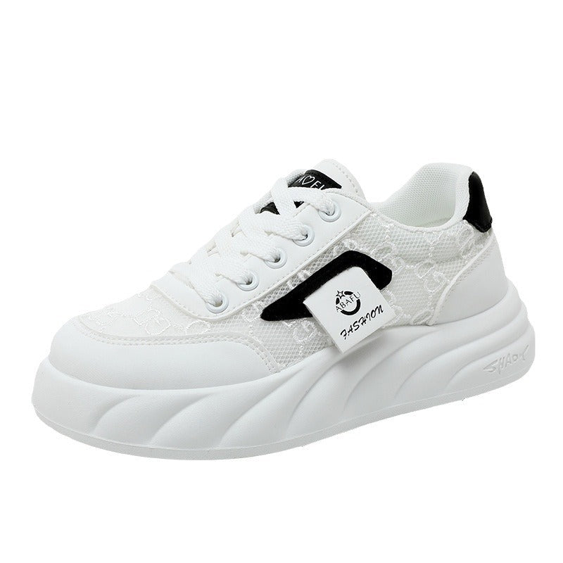 Damen modische Chunky Sneakers mit elegante Oberflächenstruktur R&B