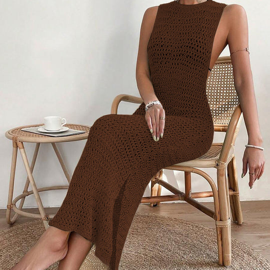 Damen langes Häkelkleid R&B